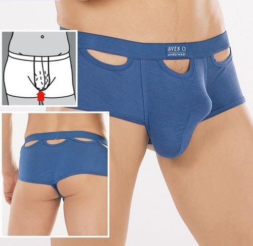 Pant royalblau mit sexy - in,