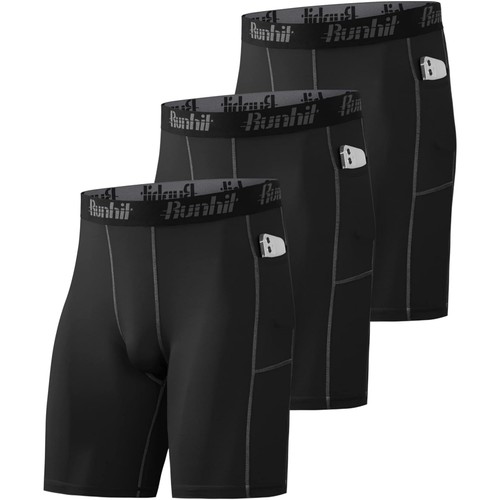 Kompressionsshorts herren 3er - kompressionsshorts,